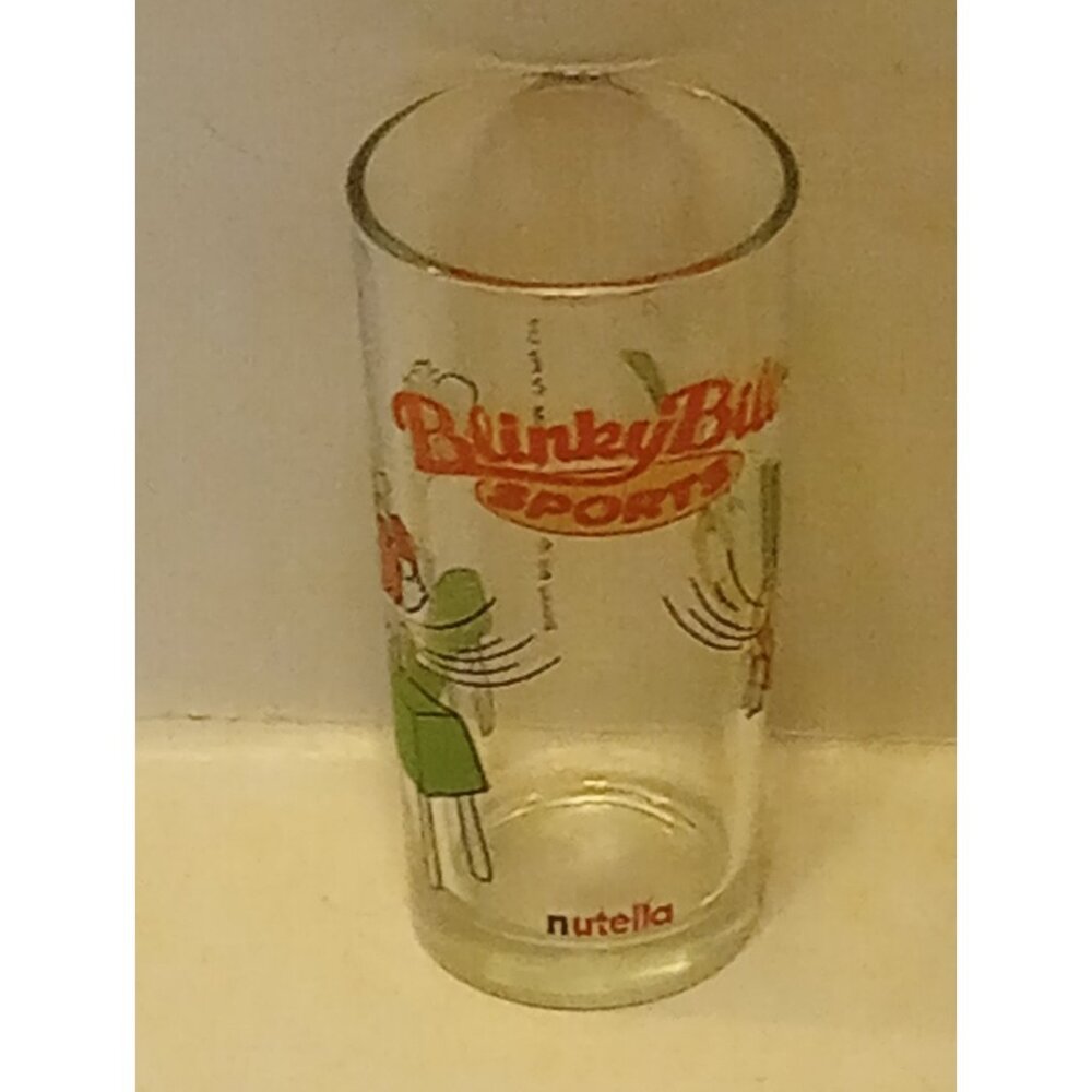 Vintage Blinky Bill Sports Nutella Promotional Collectible Cordial Drink Glass